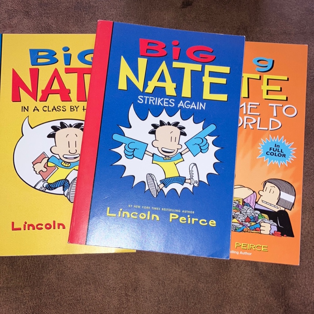 Scholastic Big‎ Nate Book Set - Red, Blue, Orange Covers